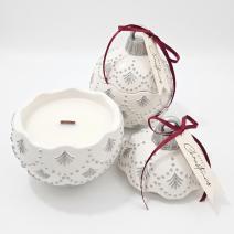 Küünal Christmas Bauble Enchanted MINI - Valge / Hõbedane / Talvine Võlu / MINI